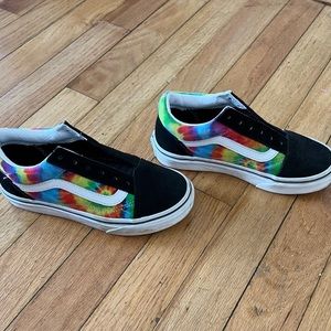 Vans Kid's Old Skool Shoe - Spiral Tie Dye- size 13